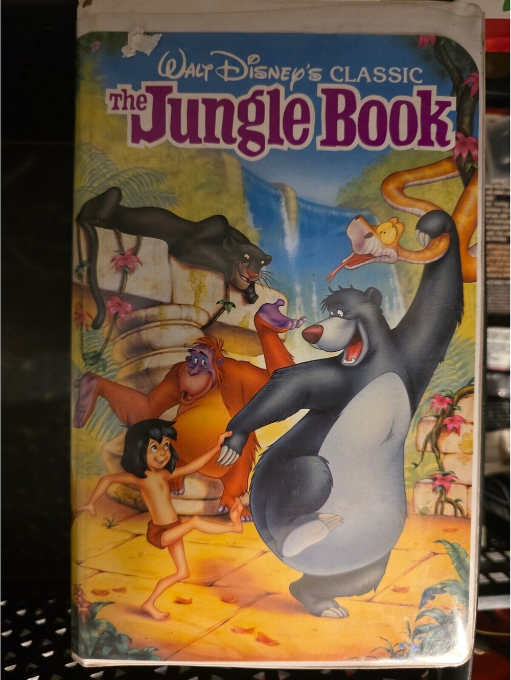 Walt Disney's Classic The Jungle Book VHS Tape Black diamond